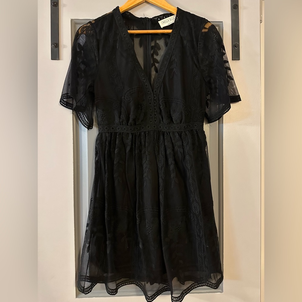 Black Lace Boutique Dress